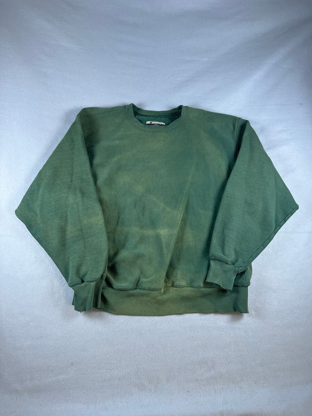 Vintage Champion Reverse Weave Sweatshirt Mens XL Green Crew Neck Blank Y2K